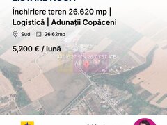 Inchiriere teren 26.620 mp | Logistica | Adunatii Copaceni